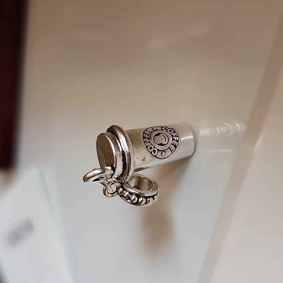 Coffee Cup  Charm for European Style Bracelets Fits Pandora Systems - Picture 4 of 6